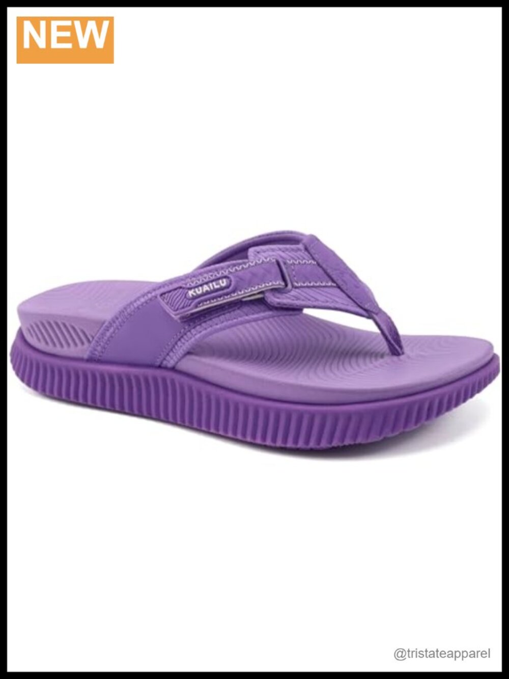 KuaiLu Womens Orthotic Flip Flops Arch Support Cushion Sandals